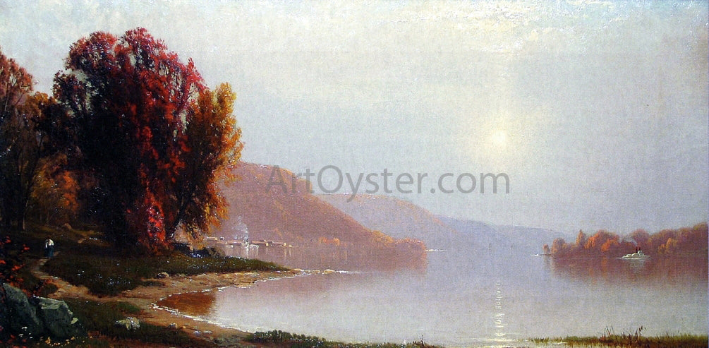  Alfred Thompson Bricher Walk by the Lake - Canvas Print