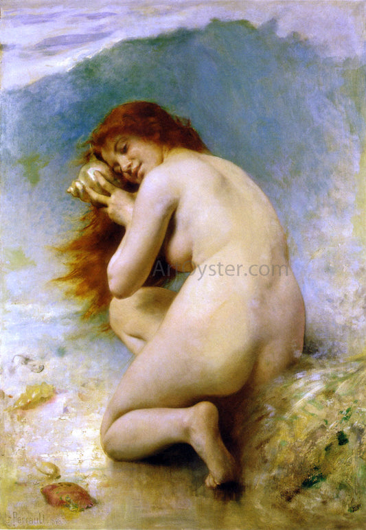  Leon Bazile Perrault A Water Nymph - Canvas Print