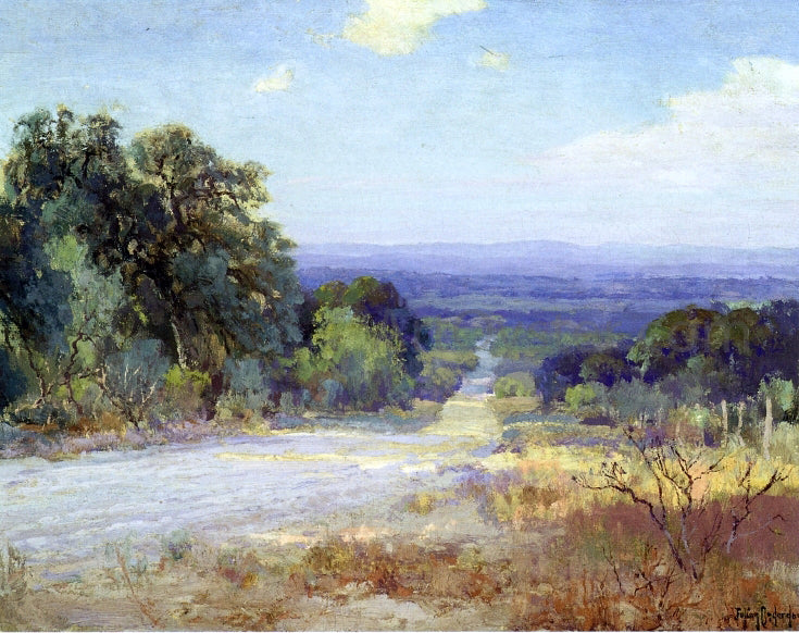  Julian Onderdonk A White Road at Late Afternoon - Canvas Print