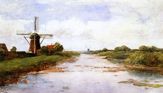  Paul Constantine Gabriel A Windmill Near Abcoude - Canvas Print