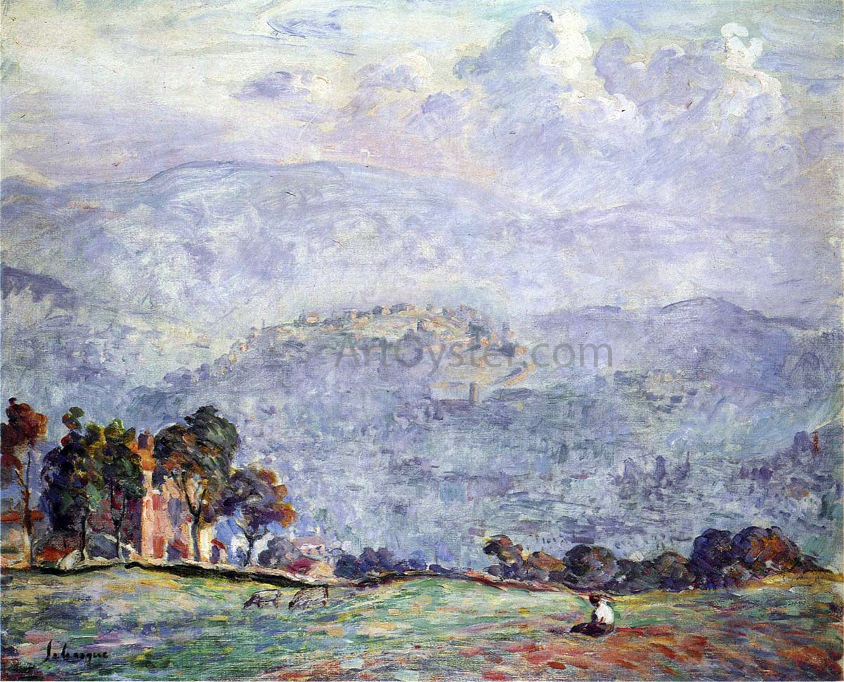  Henri Lebasque A Woman in a Landscape - Canvas Print