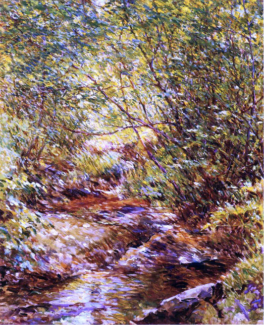  Robert Lewis Reid A Woodland Stream - Canvas Print