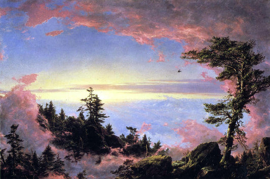  Frederic Edwin Church Above the Clouds at Sunrise - Canvas Print