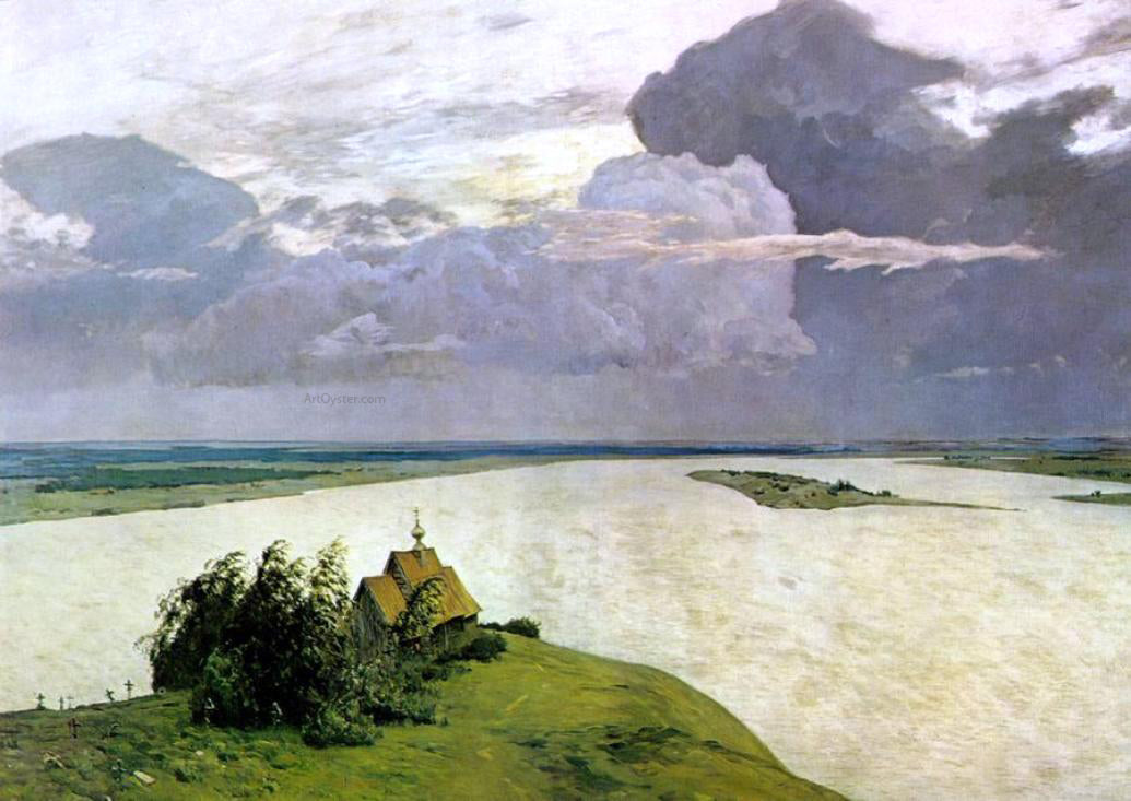  Isaac Ilich Levitan Above the Eternal Peace - Canvas Print