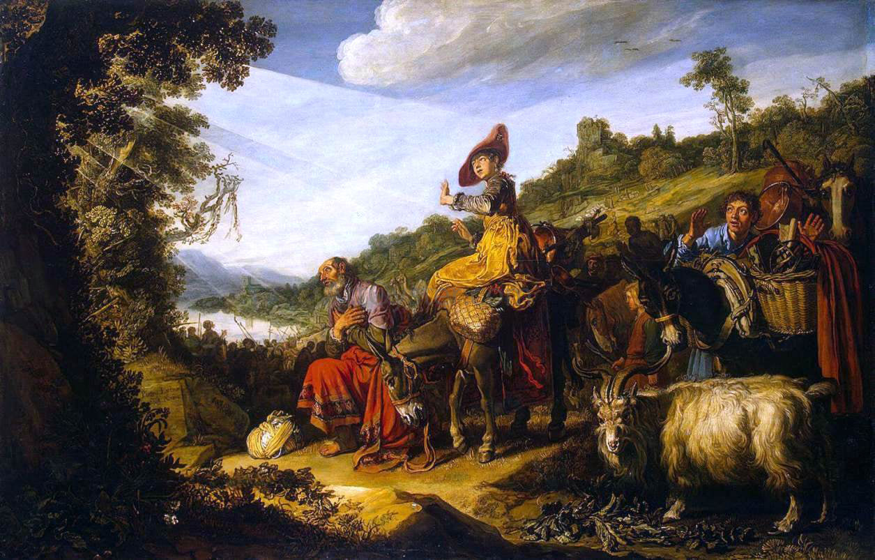  Pieter Lastman Abraham's Journey to Canaan - Canvas Print