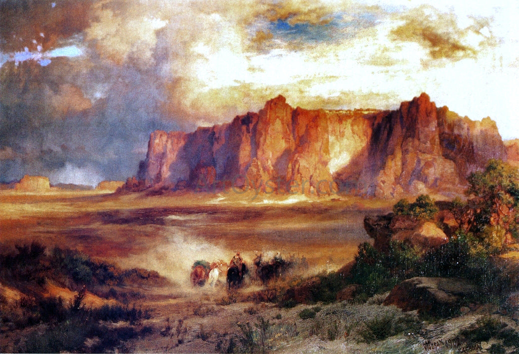  Thomas Moran Acoma - Canvas Print