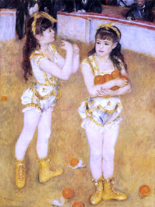  Pierre Auguste Renoir Acrobats at the Cirque Fernando (also known as Francisca and Angelina Wartenberg) - Canvas Print