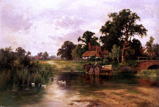  Henry Hillier Parker Across The Ford - Canvas Print