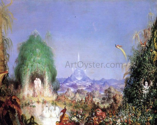  Marcus Mote Adam and Eve before the Fall: A Scene from Milton's Paradise Lost - Canvas Print