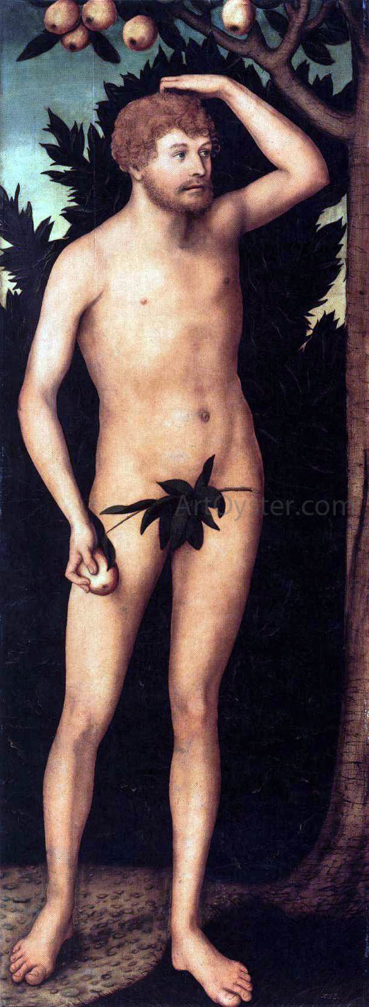  The Younger Lucas Cranach Adam - Canvas Print