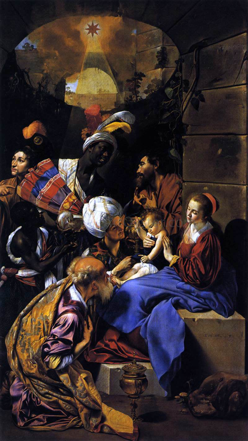 Fray Bautista Maino Adoration of the Kings - Canvas Print