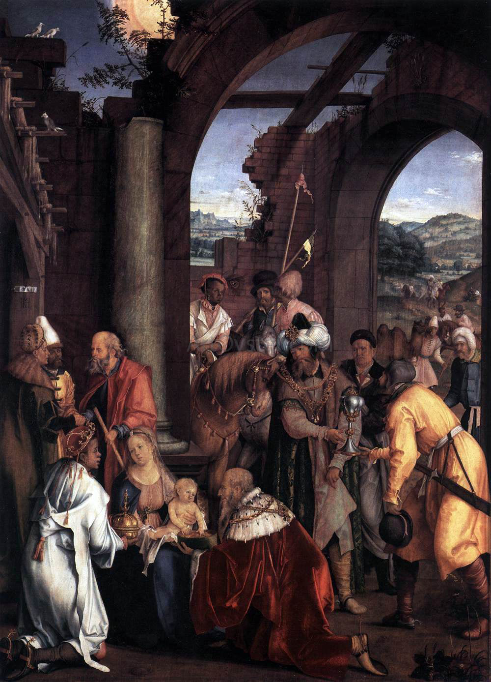  Hans Suss Von Kulmbach  Adoration of the Magi - Canvas Print