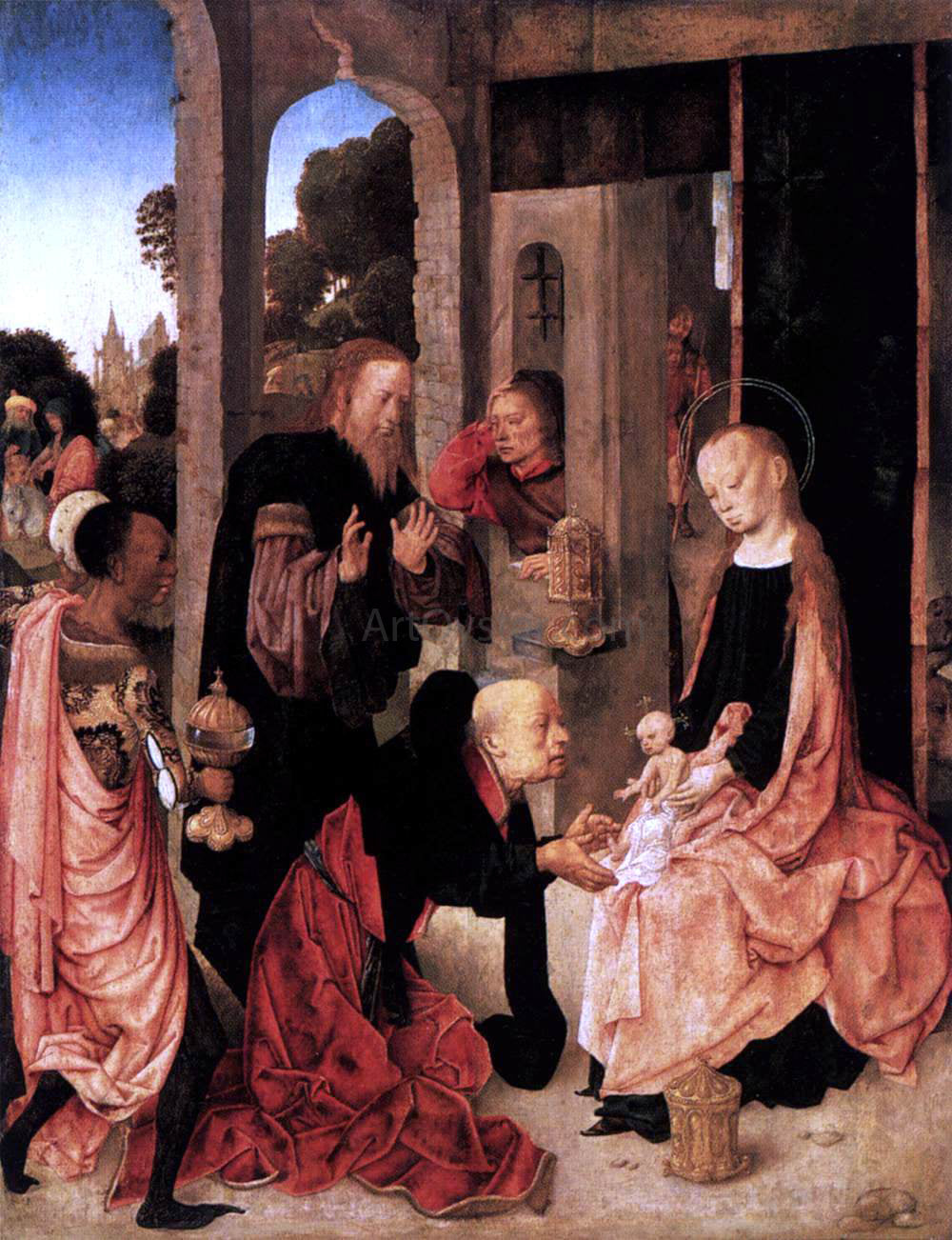  Master Inter Virgines Adoration of the Magi - Canvas Print