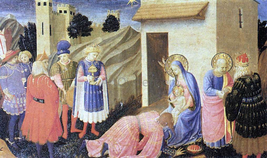  Fra Angelico Adoration of the Magi (The Cortona Altarpiece) - Canvas Print