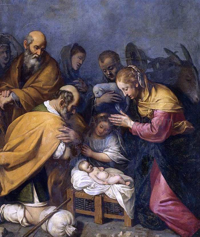  Matteo Rosselli Adoration of the Shepherds - Canvas Print