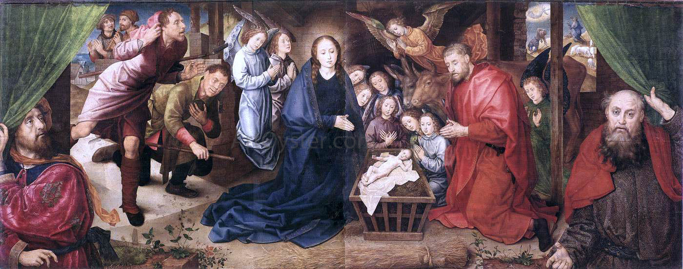  Hugo Van der Goes Adoration of the Shepherds - Canvas Print