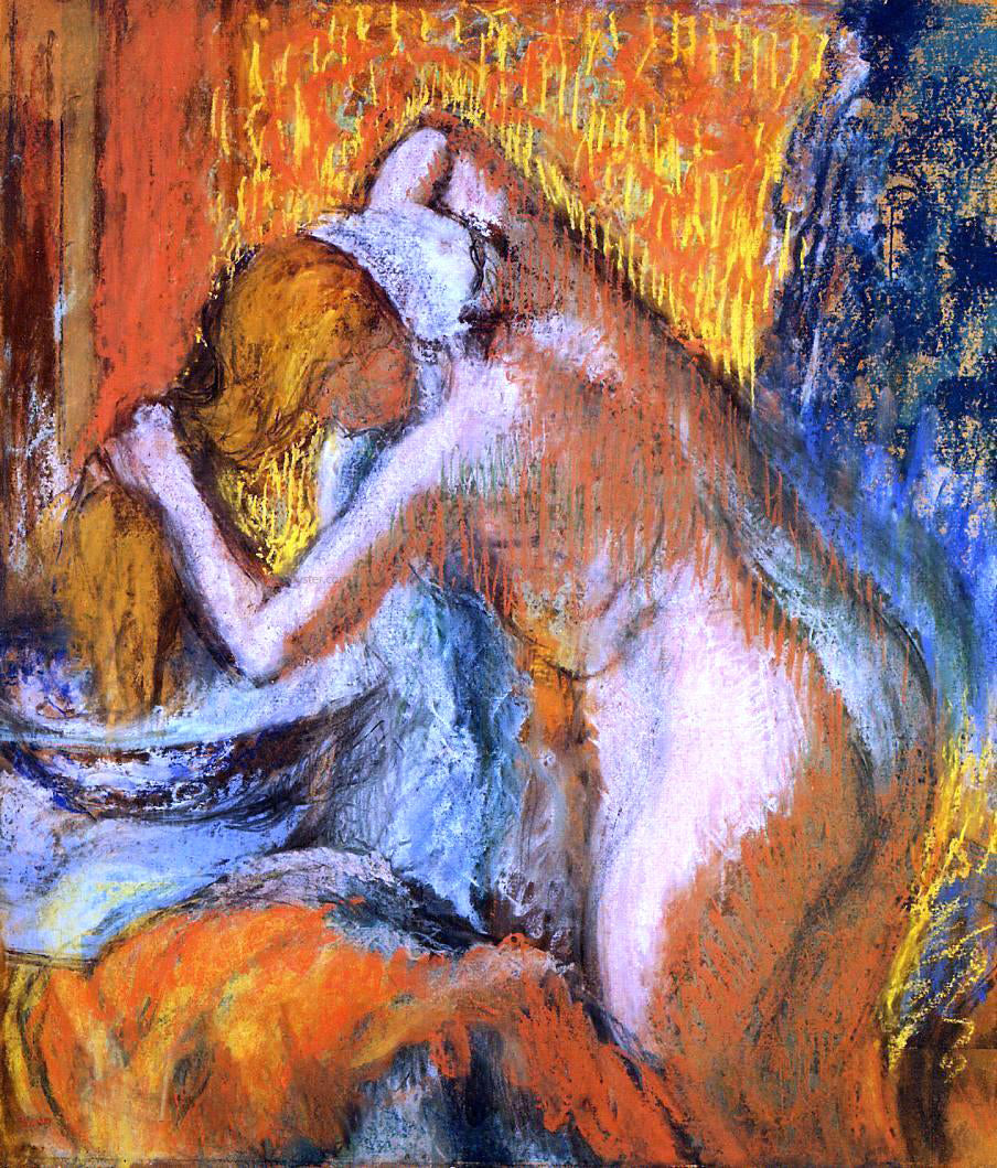  Edgar Degas After the Bath, Woman Drying Her Hair - Canvas Print