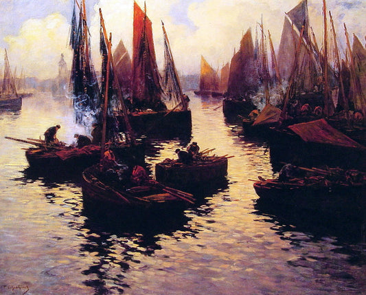  Fernand Eugene Legout-Gerard After the day's Catch - Canvas Print