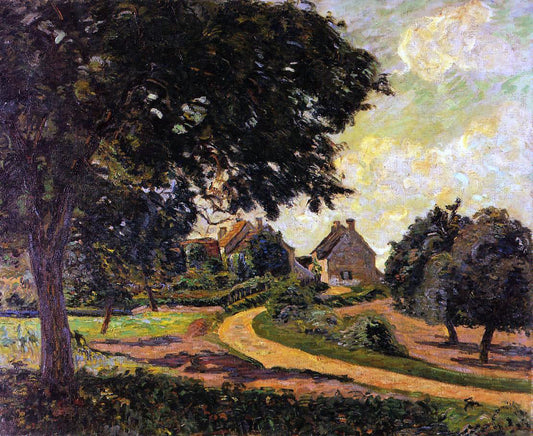 Armand Guillaumin After the Rain (also known as Tournant de route apres la pluie) - Canvas Print