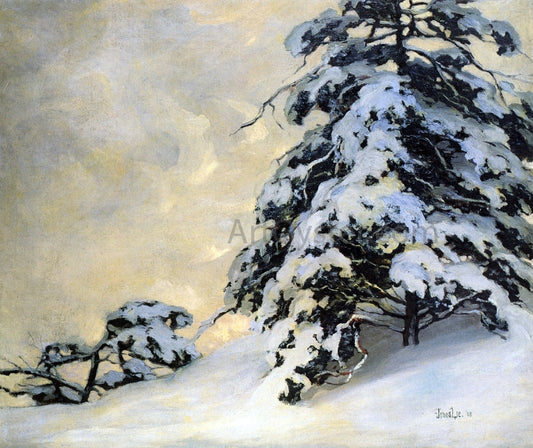  Jonas Lie After the Snowfall - Canvas Print