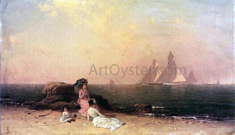  Alfred Thompson Bricher Afternoon at the Shore - Canvas Print