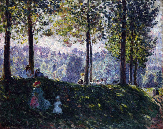  Henri Lebasque Afternoon in the park - Canvas Print
