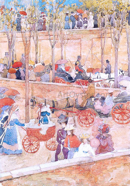  Maurice Prendergast Afternoon, Pincian Hill - Canvas Print