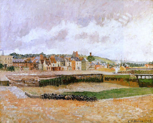  Camille Pissarro Afternoon, the Dunquesne Basin, Dieppe, Low Tide - Canvas Print
