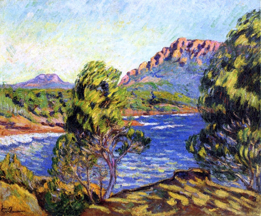  Armand Guillaumin Agay,  the Bay during the Mistral - Canvas Print