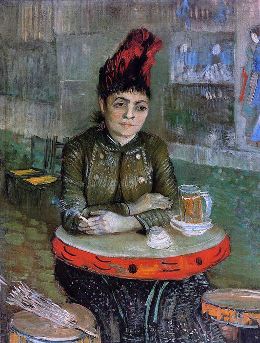  Vincent Van Gogh Agostina Sagatori Sitting in the Cafe du Tambourin - Canvas Print