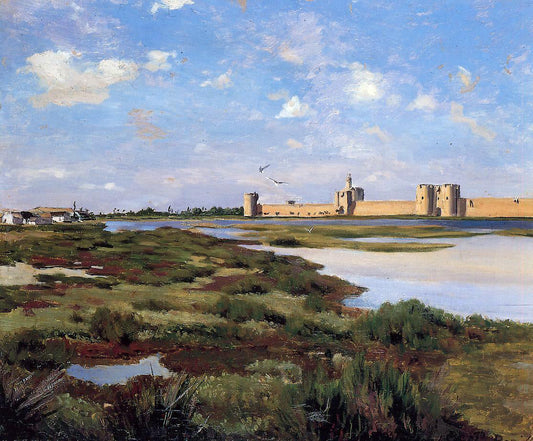 Jean Frederic Bazille Aigues-Mortes - Canvas Print