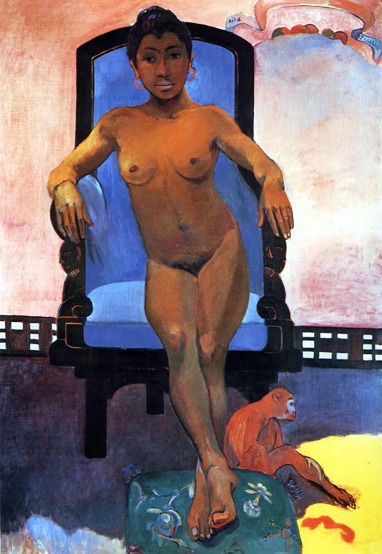  Paul Gauguin Aita Parari te Tamari Vahine Judith (also known as Portrait of Annah the Javanese) - Canvas Print