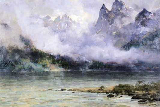  Thomas Hill Alaska Scene near Juneau - Canvas Print