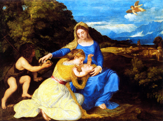  Titian Aldobrandini Madonna - Canvas Print