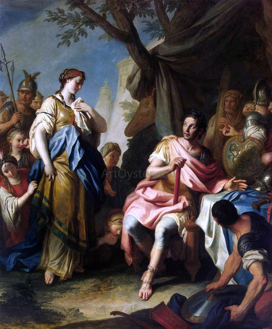  Pietro Antonio Rotari Alexander the Great and Roxane - Canvas Print
