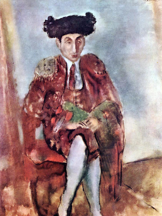  Jules Pascin Alfred Flechtheim Dresses as a Toreador - Canvas Print