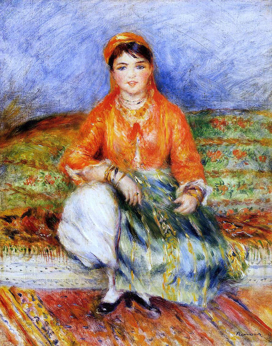  Pierre Auguste Renoir Algerian Girl - Canvas Print