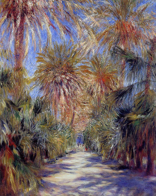  Pierre Auguste Renoir Algiers, the Garden of Essai - Canvas Print