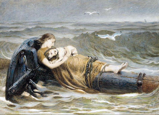  Briton Riviere All that was left of the homeward bound - Canvas Print