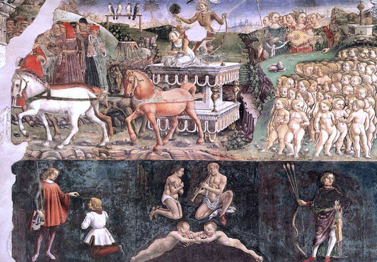  Francesco Del Cossa Allegory of May: Triumph of Apollo - Canvas Print