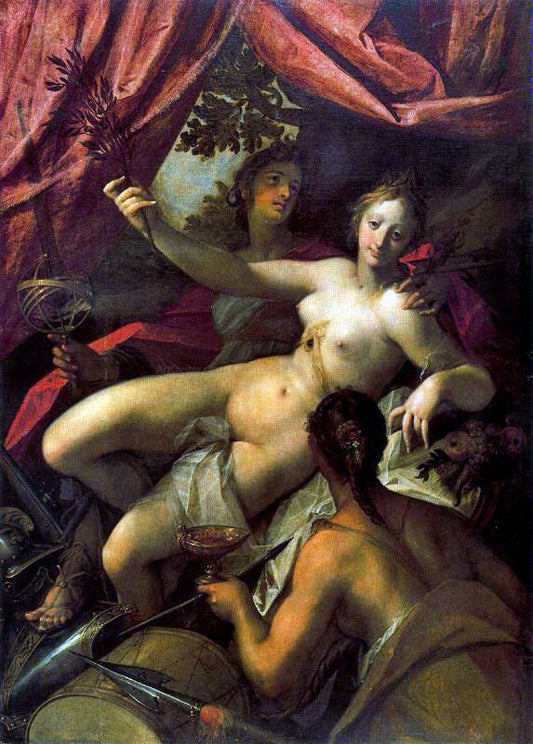  Hans Von Aachen Allegory of Peace, Art and Abundance - Canvas Print