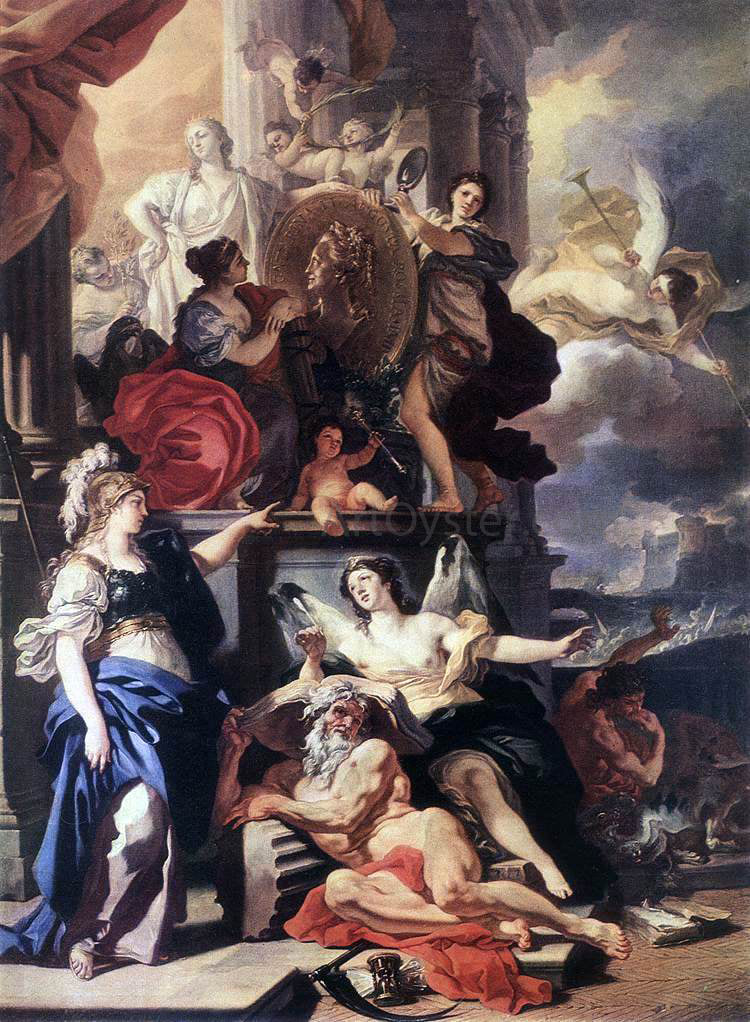  Francesco Solimena Allegory of Reign - Canvas Print