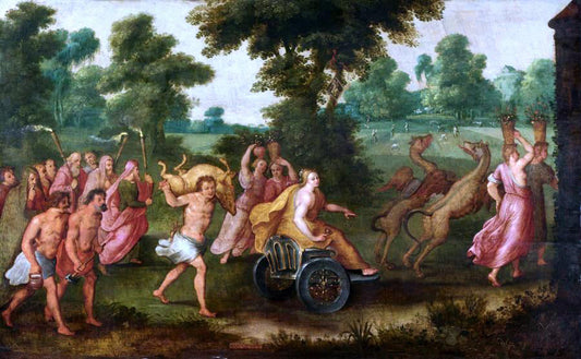  Adriaan Van Stalbemt Allegory of the Month of August - Canvas Print