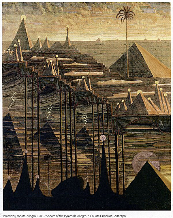  Mikalojus Ciurlionis Allegro Sonata of the Pyramids - Canvas Print