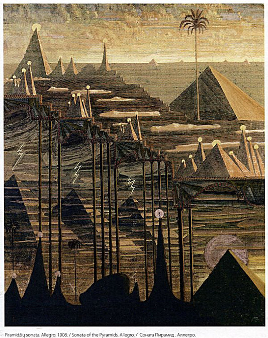  Mikalojus Ciurlionis Allegro Sonata of the Pyramids - Canvas Print