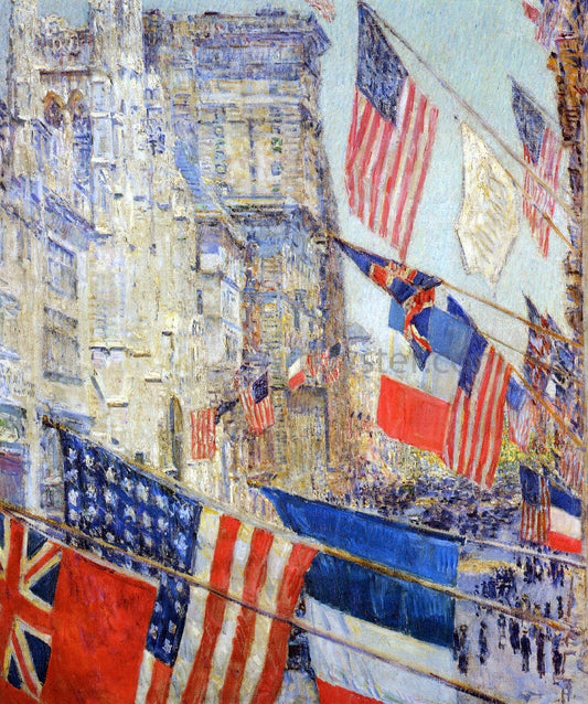  Frederick Childe Hassam Allies Day, May, 1917 - Canvas Print