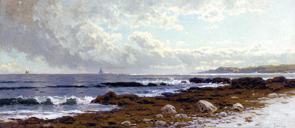  Alfred Thompson Bricher Along the Coast - Canvas Print