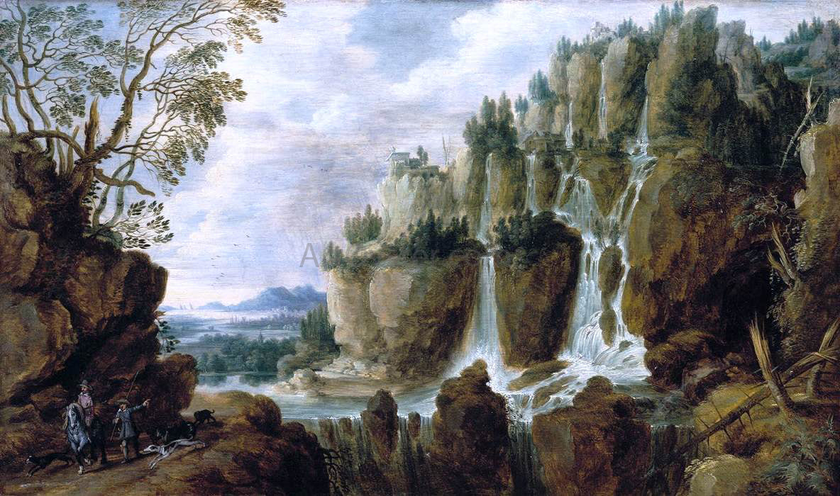  Lucas Van Uden Alpine Landscape - Canvas Print