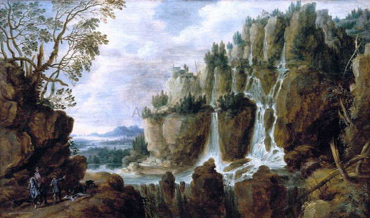  Lucas Van Uden Alpine Landscape - Canvas Print