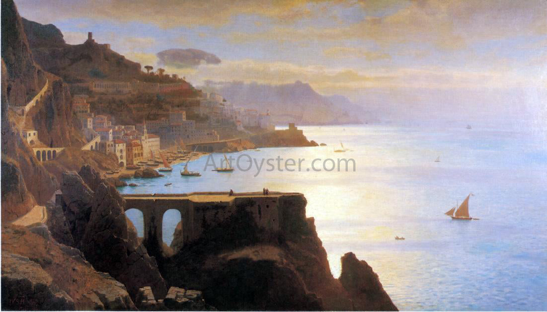  William Stanley Haseltine Amalfi Coast - Canvas Print